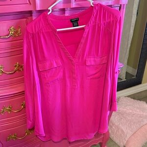 Torrid hot pink Blouse for Women Harper shirt size 1